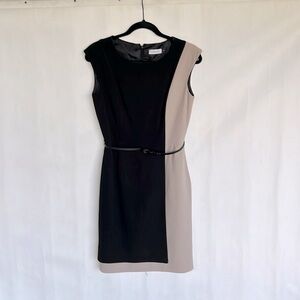 Calvin Klein size 4 sleeveless black dress